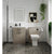 Nuie Arno Floor Standing 2-Drawer Vanity & Mid-Edge Basin - Unbeatable Bathrooms