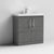 Nuie Arno Floor Standing 2-Door Vanity & Thin-Edge 1 Tap Hole Ceramic Basin - Unbeatable Bathrooms