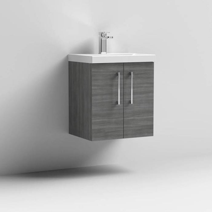 Nuie Arno Wall Hung 2-Door Vanity & Thin-Edge Basin - Unbeatable Bathrooms