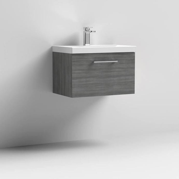Nuie Arno Wall Hung 1-Drawer Vanity & Thin-Edge Basin - Unbeatable Bathrooms