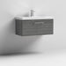 Nuie Arno Wall Hung 1-Drawer Vanity & Mid-Edge Basin - Unbeatable Bathrooms