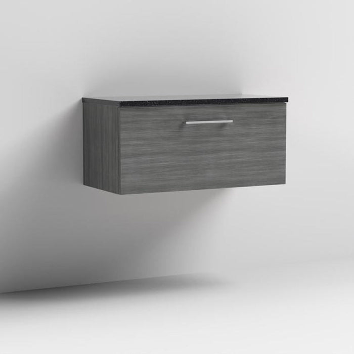 Nuie Arno Wall Hung 1-Drawer Vanity & Laminate Work Top - Unbeatable Bathrooms