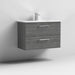 Nuie Arno Wall Hung 2-Drawer Vanity & Minimalist Basin - Unbeatable Bathrooms