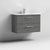 Nuie Arno Wall Hung 2-Drawer Vanity & Minimalist Basin - Unbeatable Bathrooms