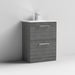 Nuie Arno Floor Standing 2-Drawer Vanity & Minimalist Basin - Unbeatable Bathrooms