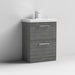 Nuie Arno Floor Standing 2-Drawer Vanity & Thin-Edge 1 Tap Hole Ceramic Basin - Unbeatable Bathrooms