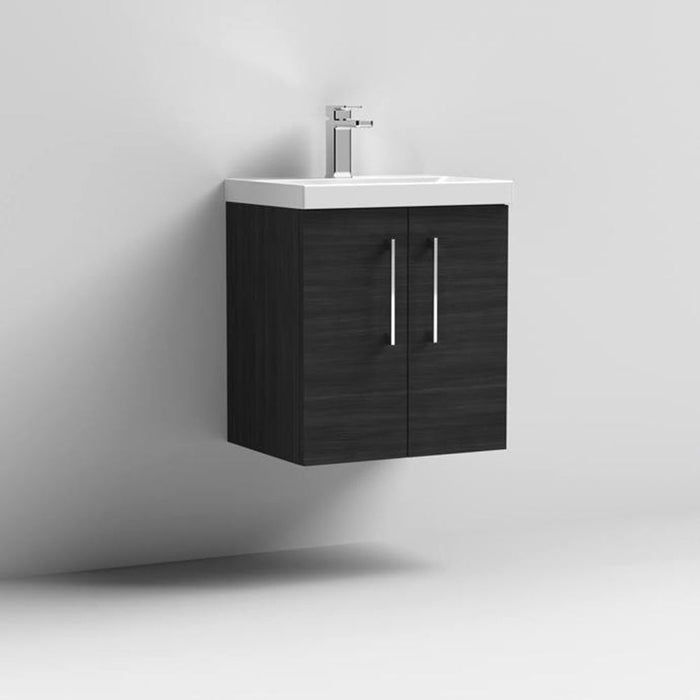 Nuie Arno Wall Hung 2-Door Vanity & Mid-Edge Basin - Unbeatable Bathrooms