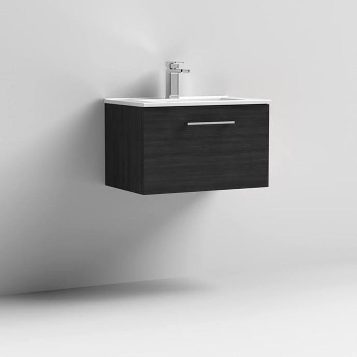 Nuie Arno Wall Hung 1-Drawer Vanity & Minimalist Basin - Unbeatable Bathrooms