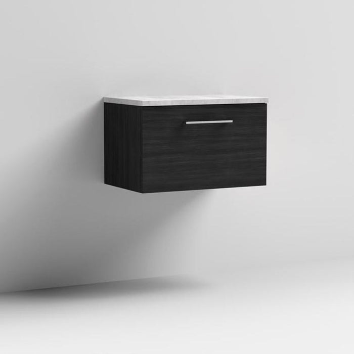 Nuie Arno Wall Hung 1-Drawer Vanity & Laminate Work Top - Unbeatable Bathrooms