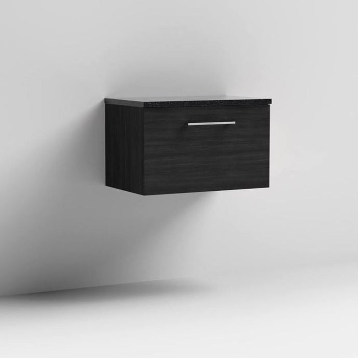 Nuie Arno Wall Hung 1-Drawer Vanity & Laminate Work Top - Unbeatable Bathrooms