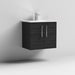 Nuie Arno Wall Hung 2-Door Vanity & Minimalist Basin - Unbeatable Bathrooms