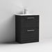 Nuie Arno Floor Standing 2-Drawer Vanity & Minimalist Basin - Unbeatable Bathrooms