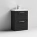 Nuie Arno Floor Standing 2-Drawer Vanity & Thin-Edge 1 Tap Hole Ceramic Basin - Unbeatable Bathrooms
