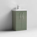 Nuie Arno Floor Standing 2-Door Vanity & Thin-Edge 1 Tap Hole Ceramic Basin - Unbeatable Bathrooms