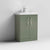 Nuie Arno Floor Standing 2-Door Vanity & Thin-Edge 1 Tap Hole Ceramic Basin - Unbeatable Bathrooms