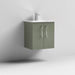 Nuie Arno Wall Hung 2-Door Vanity & Minimalist Basin - Unbeatable Bathrooms