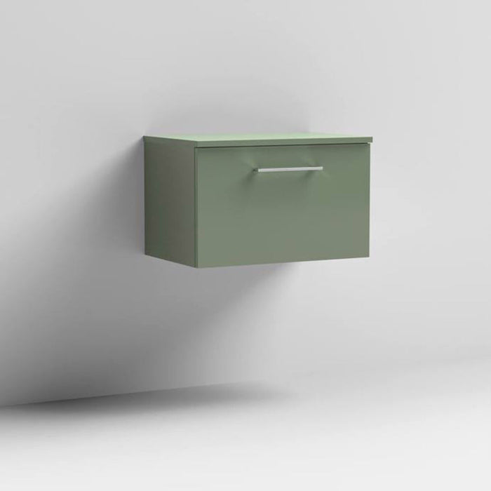 Nuie Arno Wall Hung 1-Drawer Vanity & Worktop - Unbeatable Bathrooms