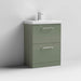 Nuie Arno Floor Standing 2-Drawer Vanity & Mid-Edge Basin - Unbeatable Bathrooms
