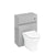 Britton D30 600Mm Back To Wall Wc Unit With Dual Flush Button - Unbeatable Bathrooms