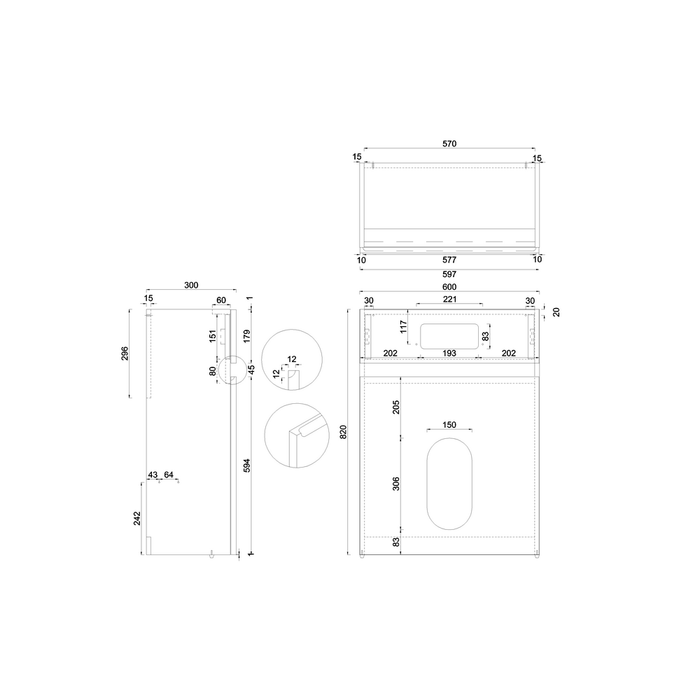 Britton Aquacab 600 Wall Hung Wc Unit with Dual Flush Plate & Cistern - Unbeatable Bathrooms