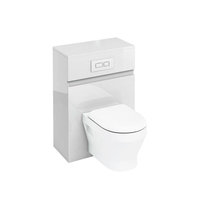 Britton Aquacab 600 Wall Hung Wc Unit with Dual Flush Plate & Cistern - Unbeatable Bathrooms