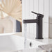 Tavistock Anthem Mini Basin Mixer Tap with Click Waste - Matt Black - Unbeatable Bathrooms