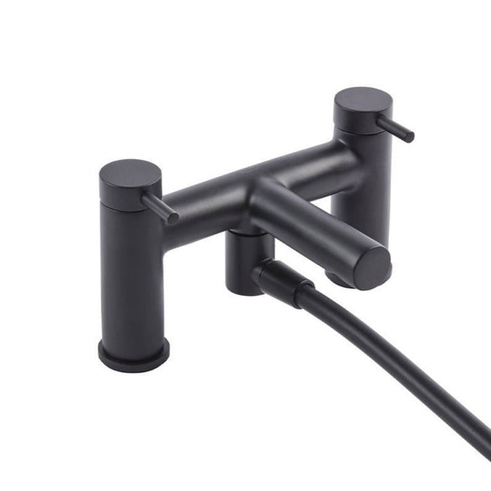 Tavistock Anthem Deck Mounted Bath & Shower Mixer Tap - Matt Black - Unbeatable Bathrooms