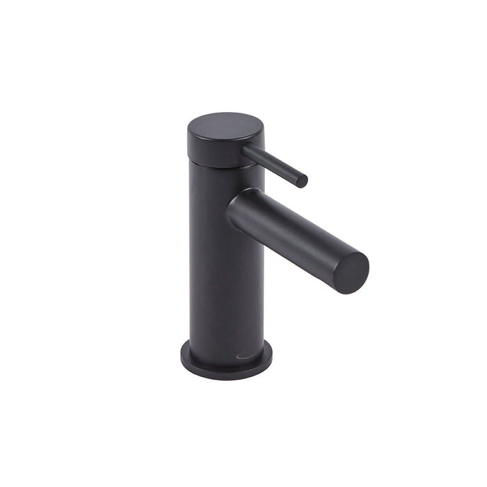 Tavistock Anthem Mini Basin Mixer Tap with Click Waste - Matt Black - Unbeatable Bathrooms