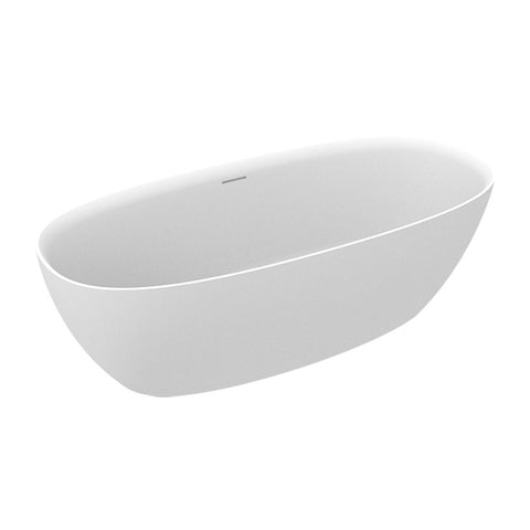 Roca Ariane Oval Stonex® 1650 x 750mm Freestanding Bath - Unbeatable Bathrooms