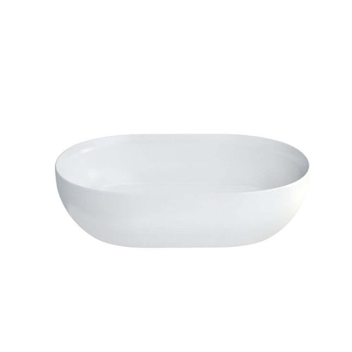 Clearwater Formoso 550mm 0TH ClearStone Countertop Basin in Matt White - Unbeatable Bathrooms