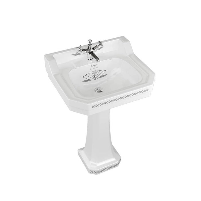 Burlington Bespoke Edwardian 56cm Full Pedestal Basin - 1, 2 & 3TH - Unbeatable Bathrooms