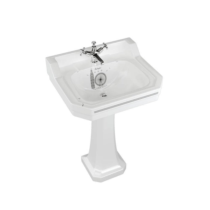 Burlington Bespoke Edwardian 56cm Full Pedestal Basin - 1, 2 & 3TH - Unbeatable Bathrooms