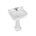 Burlington Bespoke Edwardian 56cm Full Pedestal Basin - 1, 2 & 3TH - Unbeatable Bathrooms