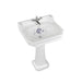 Burlington Bespoke Edwardian 56cm Full Pedestal Basin - 1, 2 & 3TH - Unbeatable Bathrooms