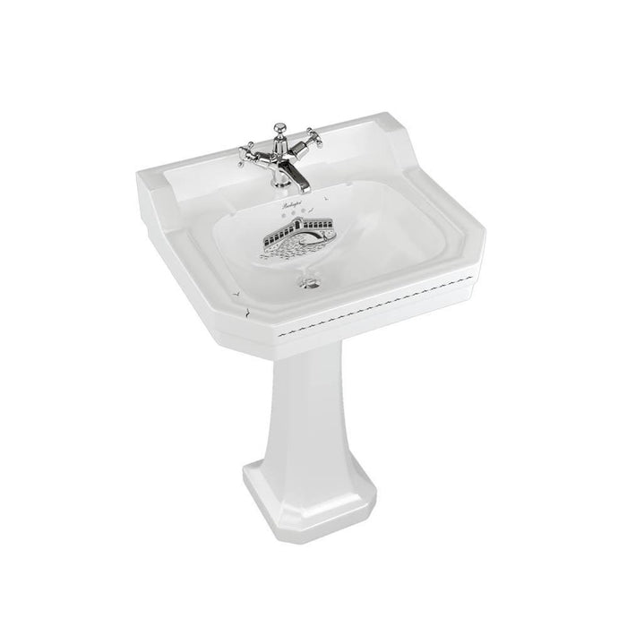 Burlington Bespoke Edwardian 56cm Full Pedestal Basin - 1, 2 & 3TH - Unbeatable Bathrooms