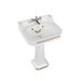 Burlington Bespoke Edwardian 56cm Full Pedestal Basin - 1, 2 & 3TH - Unbeatable Bathrooms