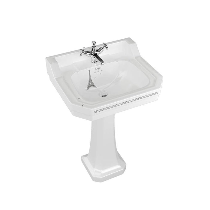 Burlington Bespoke Edwardian 56cm Full Pedestal Basin - 1, 2 & 3TH - Unbeatable Bathrooms