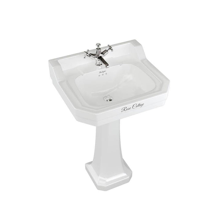 Burlington Bespoke Edwardian 56cm Full Pedestal Basin - 1, 2 & 3TH - Unbeatable Bathrooms
