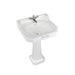 Burlington Bespoke Edwardian 56cm Full Pedestal Basin - 1, 2 & 3TH - Unbeatable Bathrooms