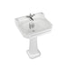Burlington Bespoke Edwardian 56cm Full Pedestal Basin - 1, 2 & 3TH - Unbeatable Bathrooms