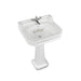 Burlington Bespoke Edwardian 56cm Full Pedestal Basin - 1, 2 & 3TH - Unbeatable Bathrooms