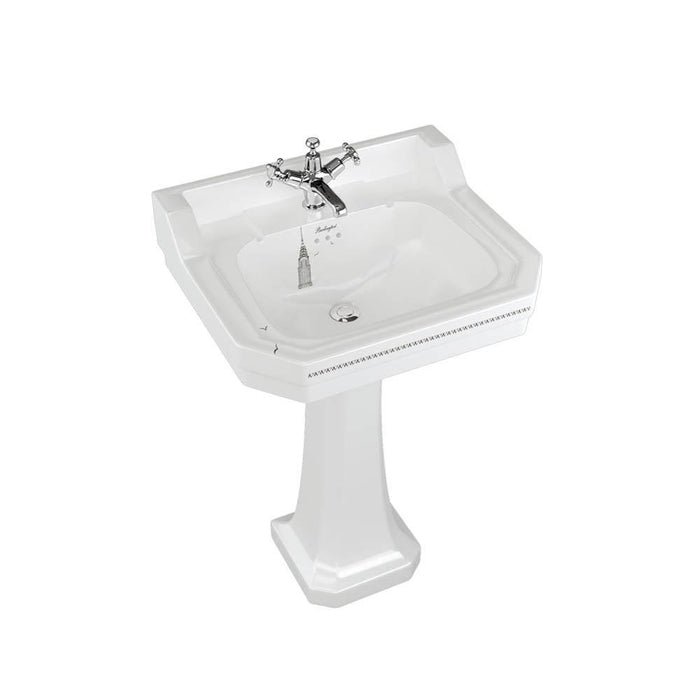 Burlington Bespoke Edwardian 56cm Full Pedestal Basin - 1, 2 & 3TH - Unbeatable Bathrooms