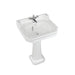 Burlington Bespoke Edwardian 56cm Full Pedestal Basin - 1, 2 & 3TH - Unbeatable Bathrooms
