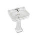 Burlington Bespoke Edwardian 61cm Full Pedestal Basin - 1, 2 & 3TH - Unbeatable Bathrooms