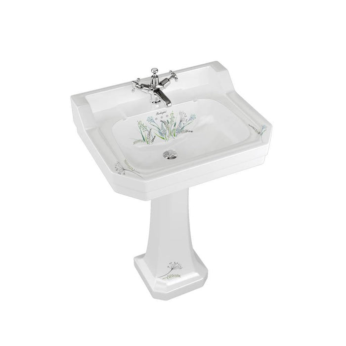 Burlington Bespoke Edwardian 61cm Full Pedestal Basin - 1, 2 & 3TH - Unbeatable Bathrooms