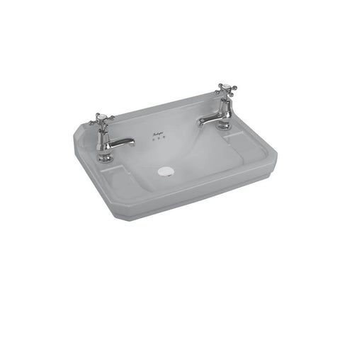 Burlington Edwardian 510mm 2TH Wall Hung Cloakroom Basin (Various Designs) - Unbeatable Bathrooms
