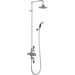 Burlington Avon Thermostatic Exposed Shower Valve Dual Outlet,Rigid Riser, Swivel Shower Arm, Handset & Holder with Hose with Rose - Unbeatable Bathrooms
