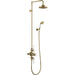 Burlington Avon Thermostatic Exposed Shower Valve Dual Outlet,Rigid Riser, Swivel Shower Arm, Handset & Holder with Hose with Rose - Unbeatable Bathrooms