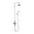 Burlington Avon Thermostatic Exposed Shower Valve Dual Outlet,Rigid Riser, Swivel Shower Arm, Handset & Holder with Hose with Rose - Unbeatable Bathrooms