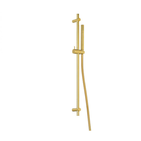 Flova Round Slide Rail Kit (Excludes Wall Outlet) - Brushed Brass - Unbeatable Bathrooms